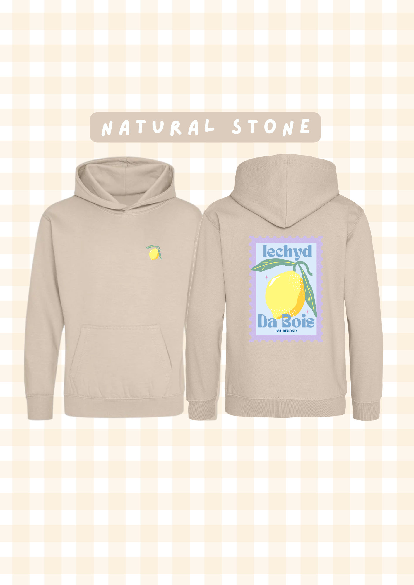 Hwdi Iechyd Da Lemwn | Iechyd Da Lemon Hoody
