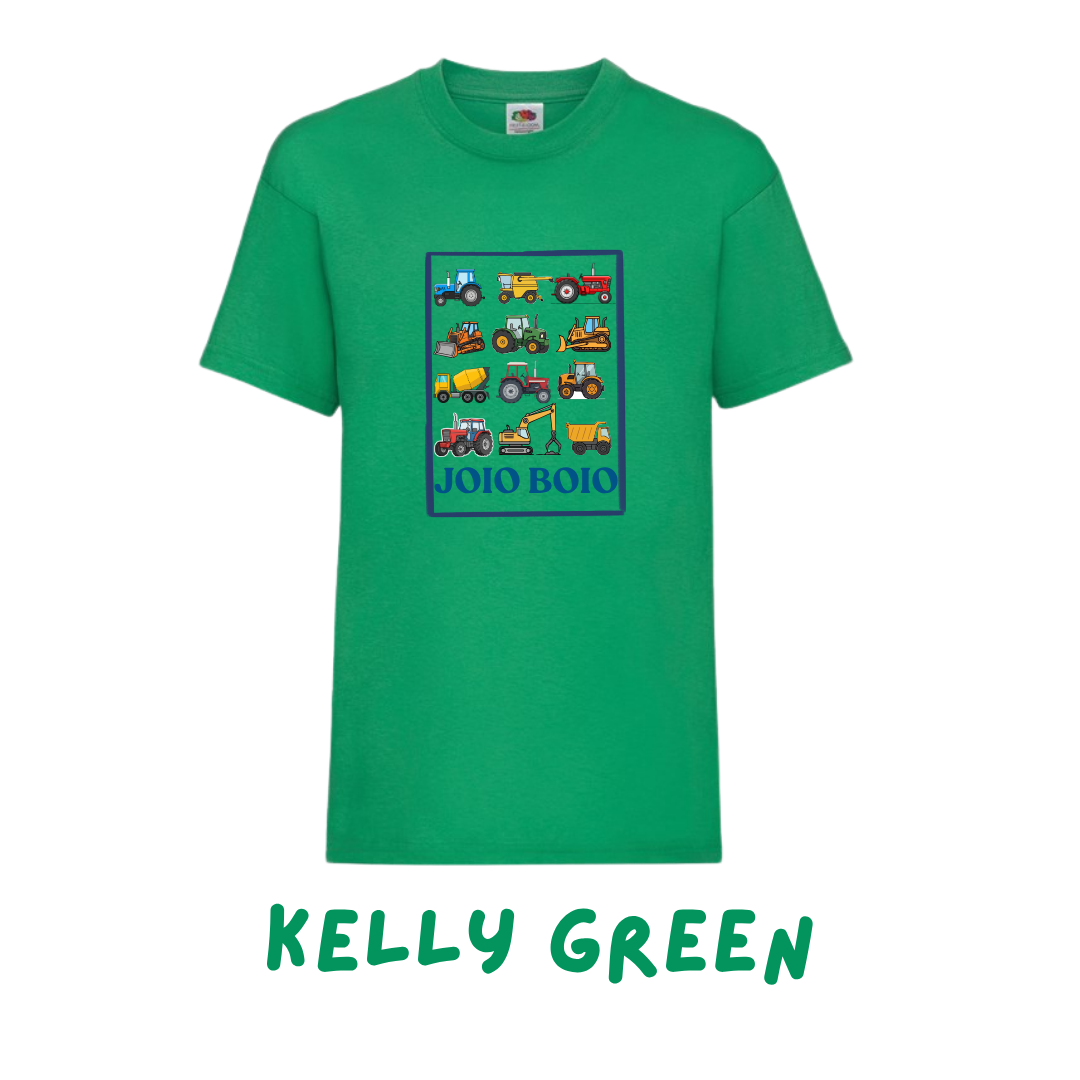 Crys t ‘Joio Boio' tractorau | Tractors 'joio boio' tee