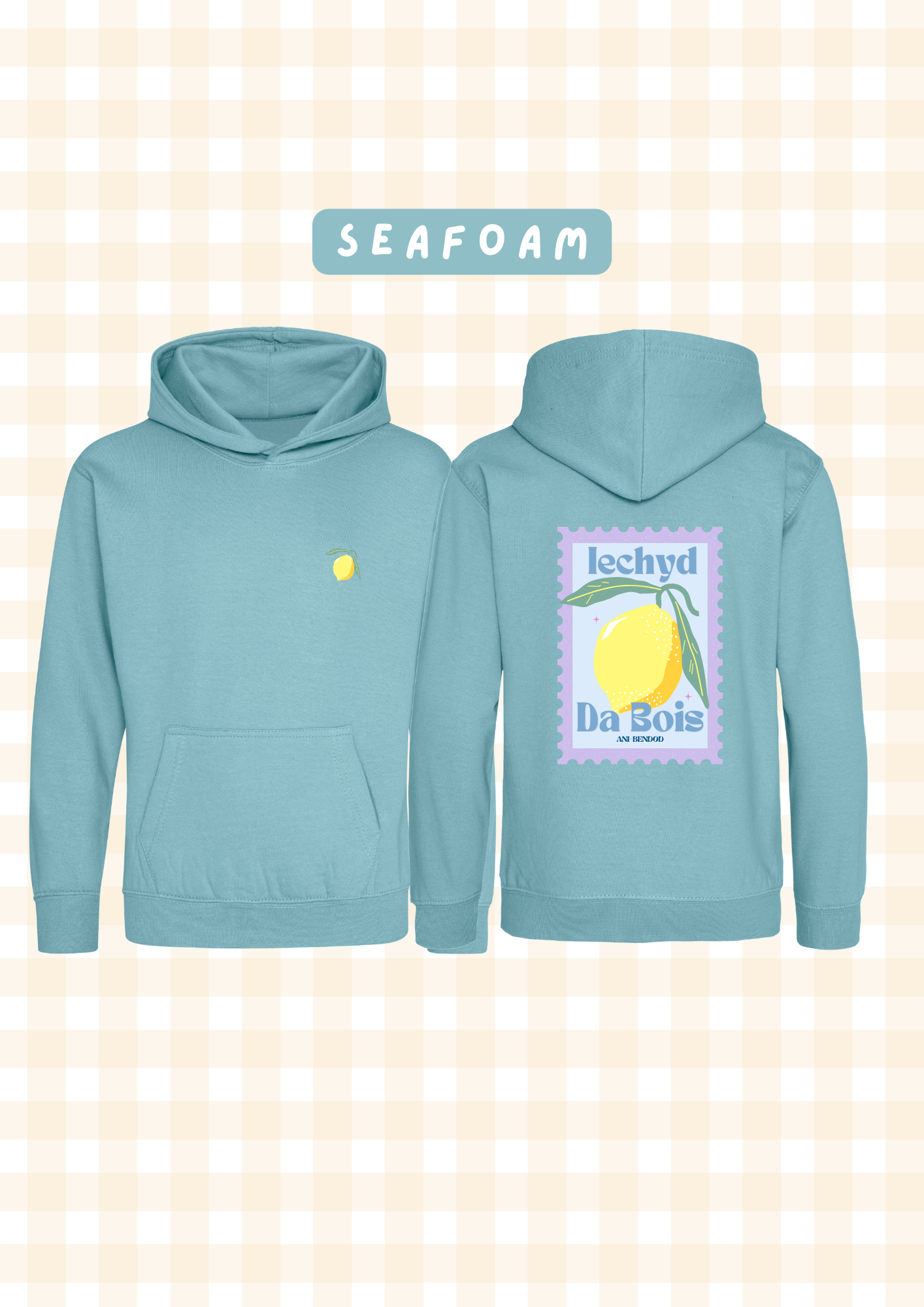 Hwdi Iechyd Da Lemwn | Iechyd Da Lemon Hoody