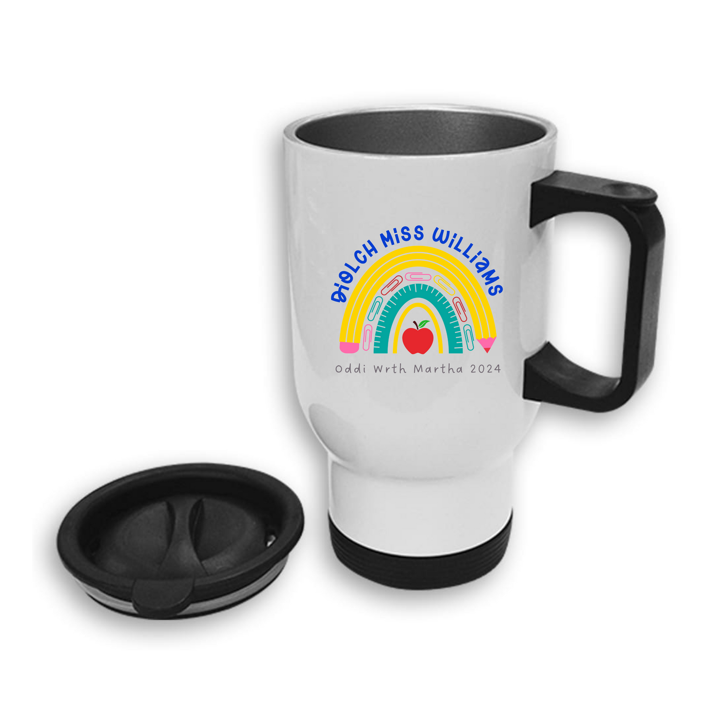 Mygs Teithio Diwedd Tymor Athro/Athrawon - End of Term Travel Mugs Teacher Gift