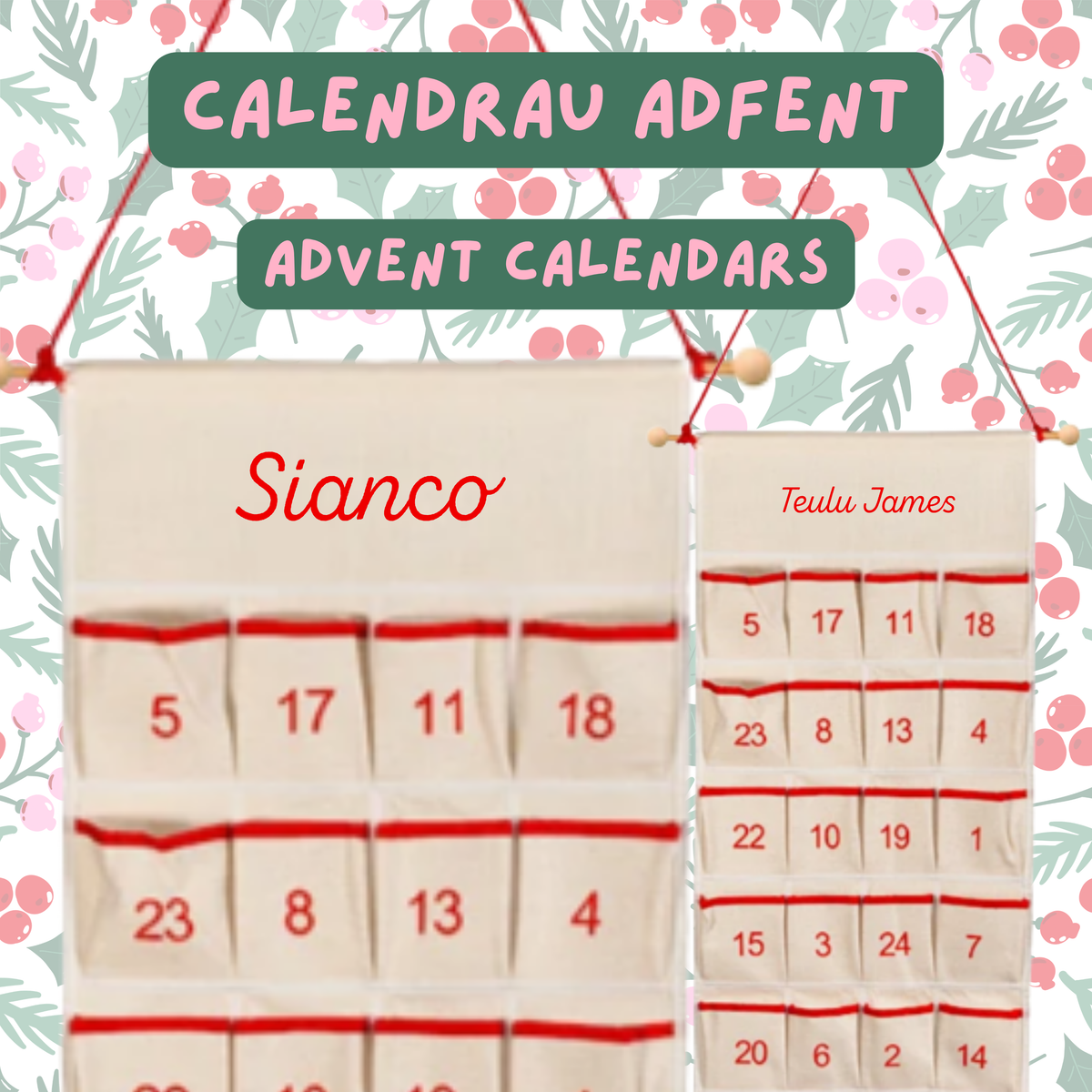 Calendr Adfent | Advent Calendar