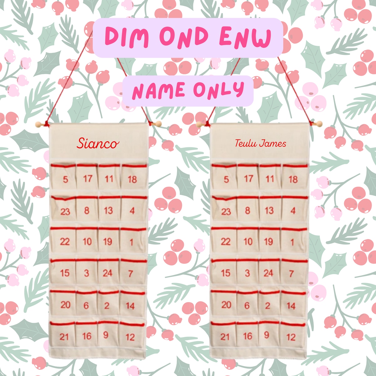 Calendr Adfent | Advent Calendar