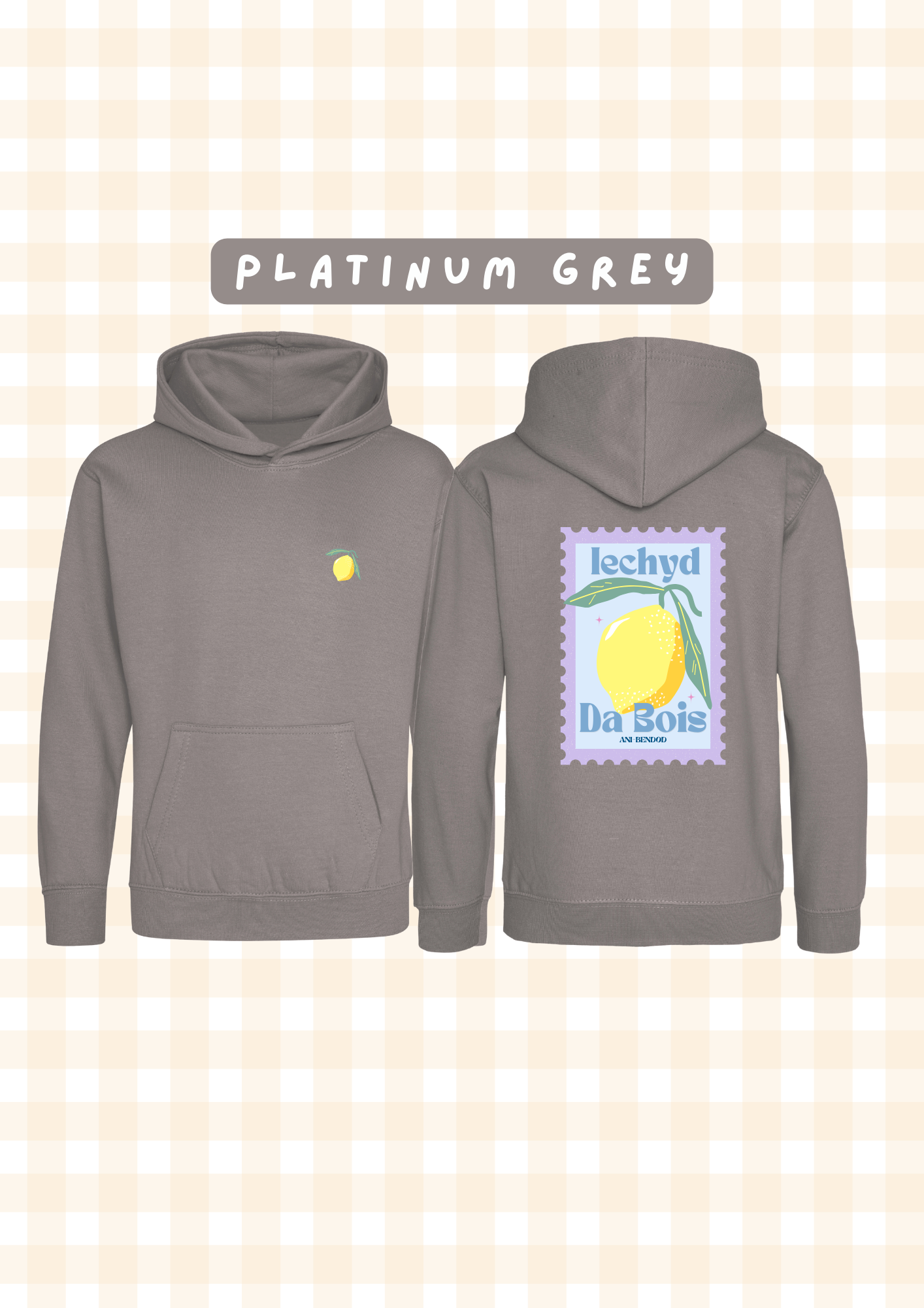 Hwdi Iechyd Da Lemwn | Iechyd Da Lemon Hoody