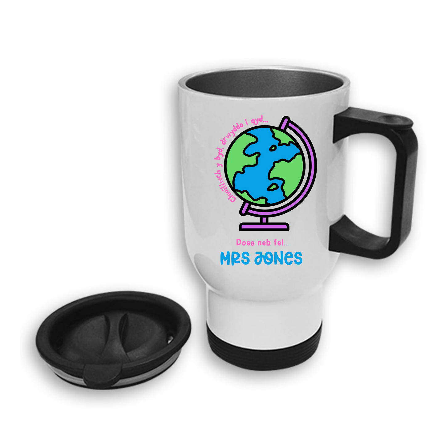 Mygs Teithio Diwedd Tymor Athro/Athrawon - End of Term Travel Mugs Teacher Gift