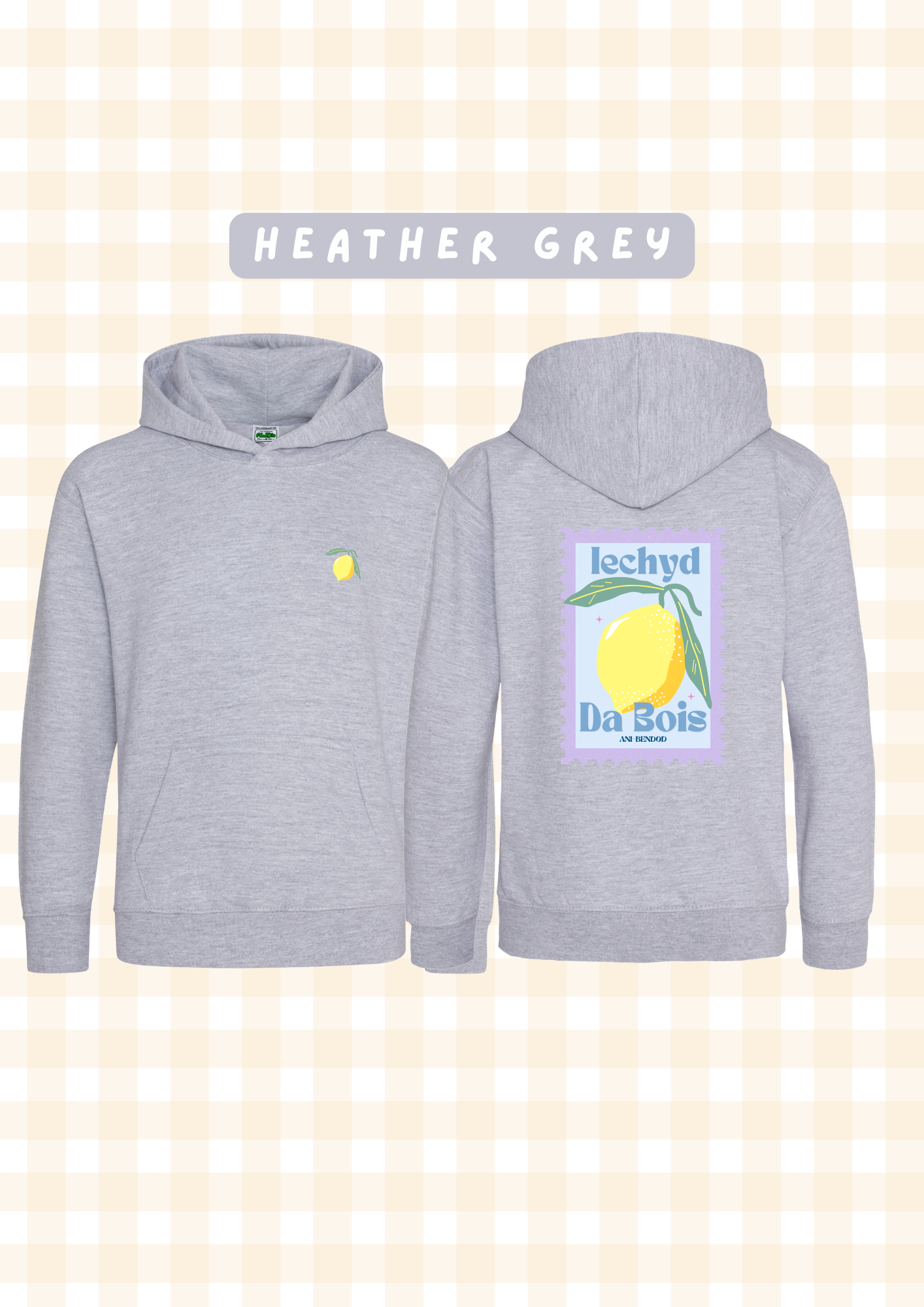 Hwdi Iechyd Da Lemwn | Iechyd Da Lemon Hoody