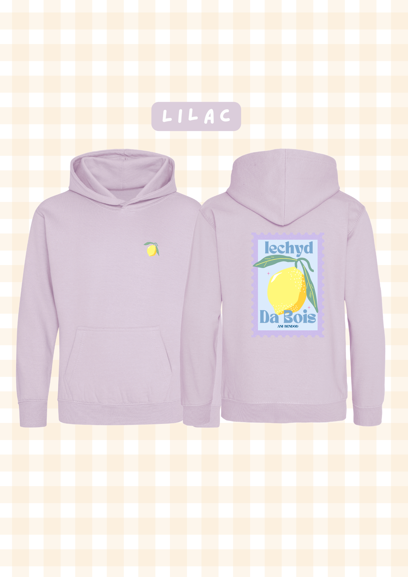 Hwdi Iechyd Da Lemwn | Iechyd Da Lemon Hoody