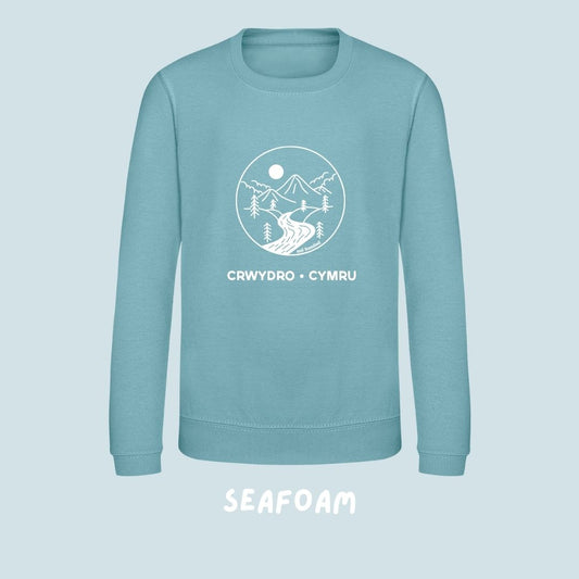 Siwmper Crwydro Cymru Plant | Kids Crwydro Cymru Sweatshirt