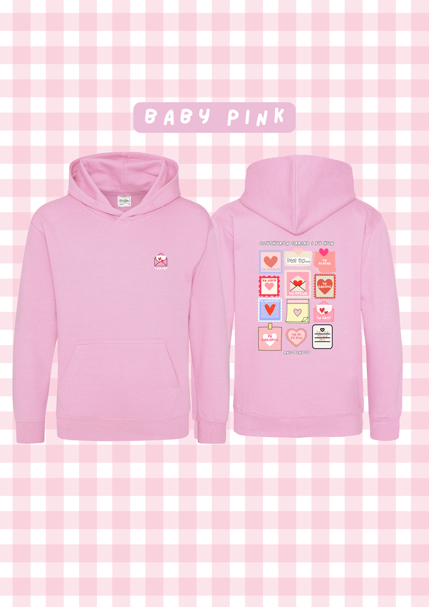 Hwdi Llythyron Cariad | Loveletters Hoody