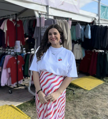 Crys T Ceirios Iechyd Da | Iechyd Da Cherry Oversized T-shirt