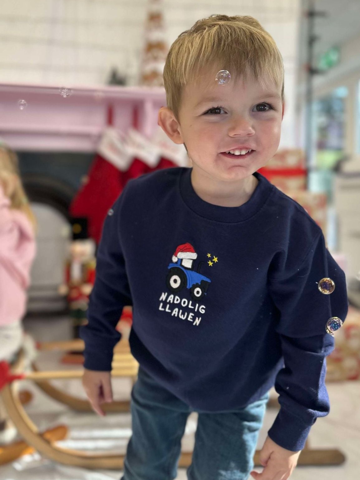 Ready to go- Tractor Christmas Jumper