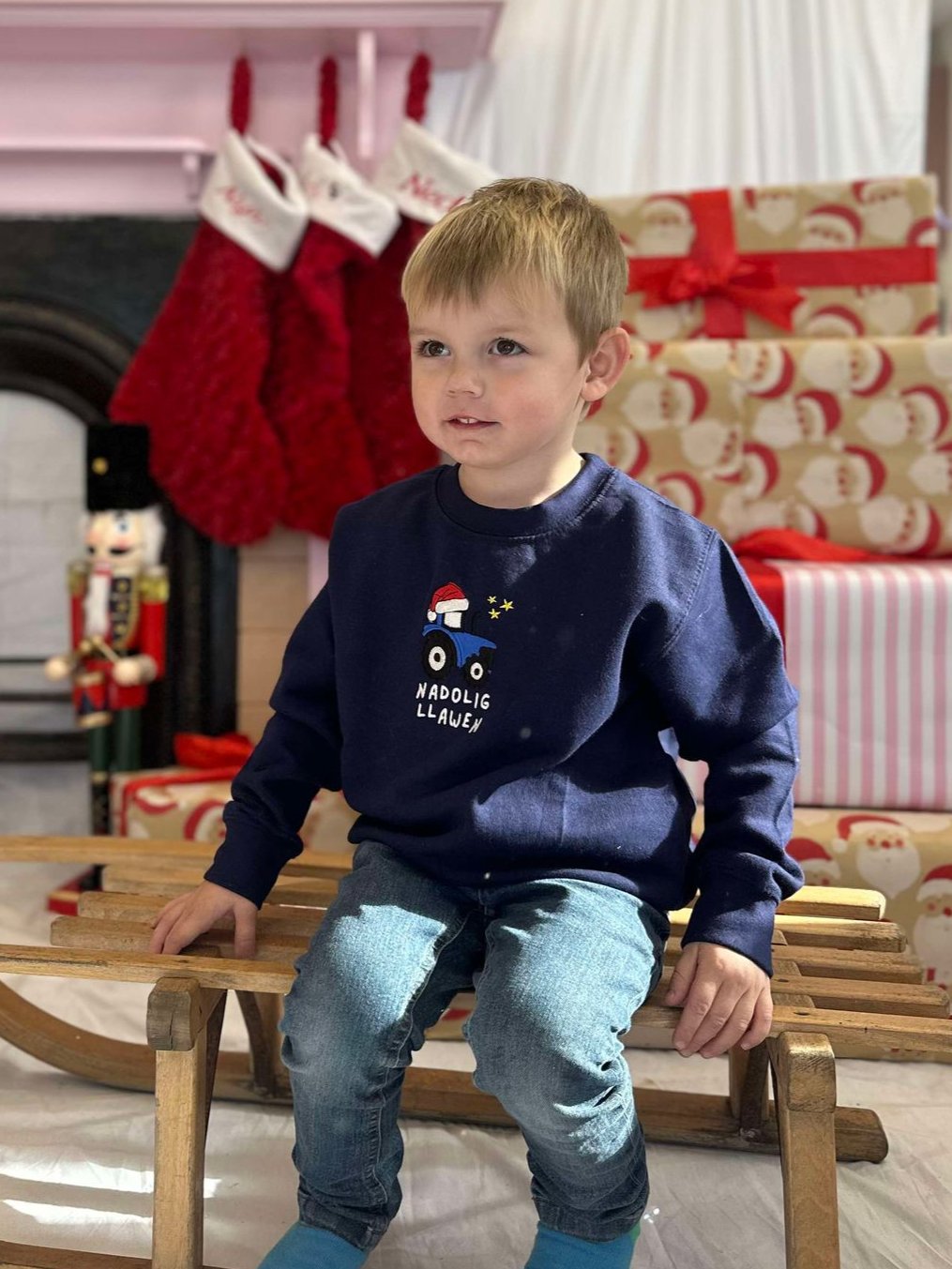 Ready to go- Tractor Christmas Jumper