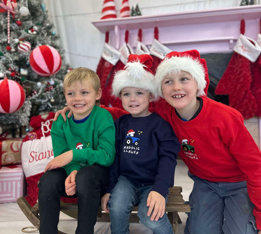 Ready to go- Tractor Christmas Jumper