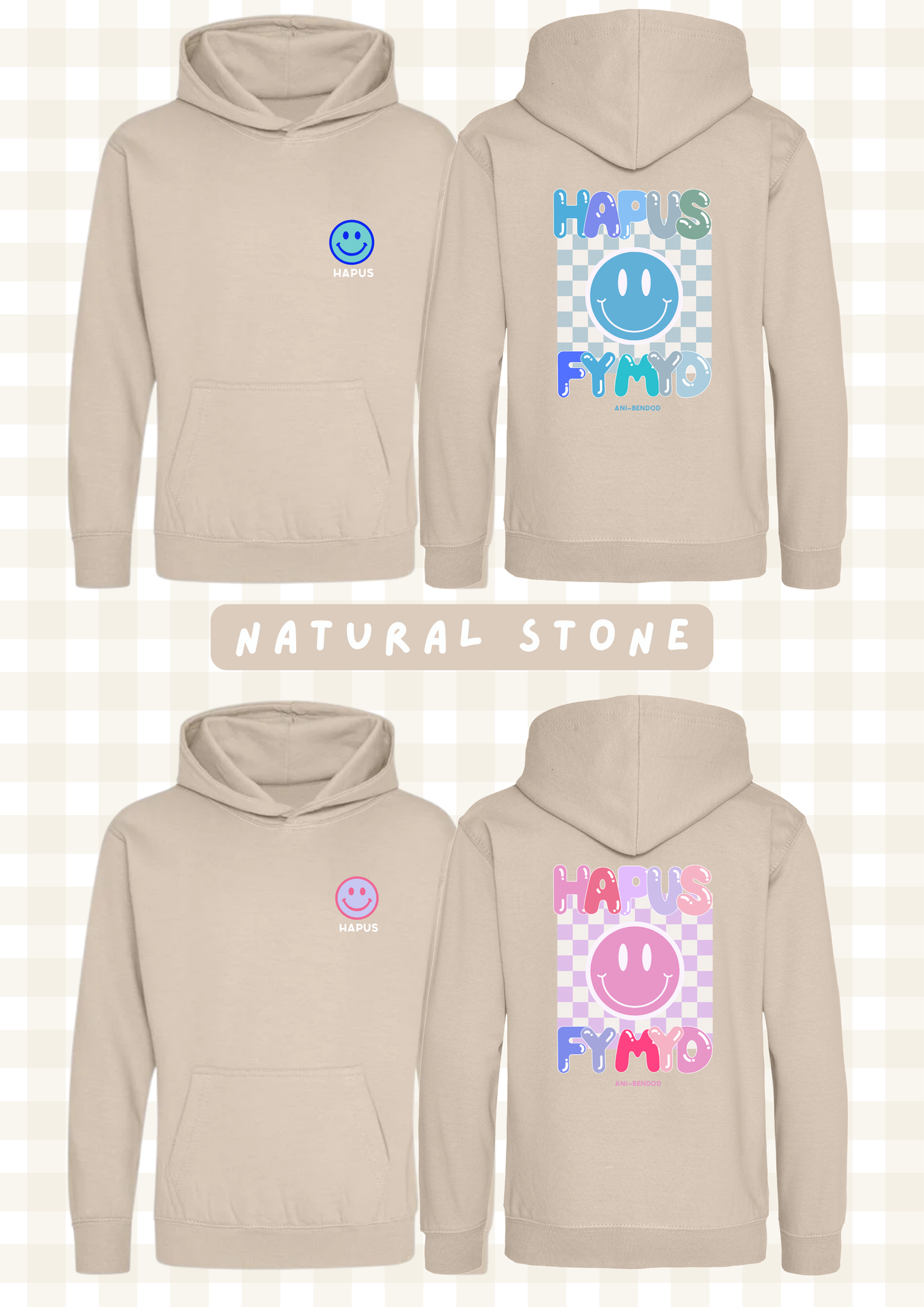 Hwdi Wyneb Hapus | Smiley Face Hoody