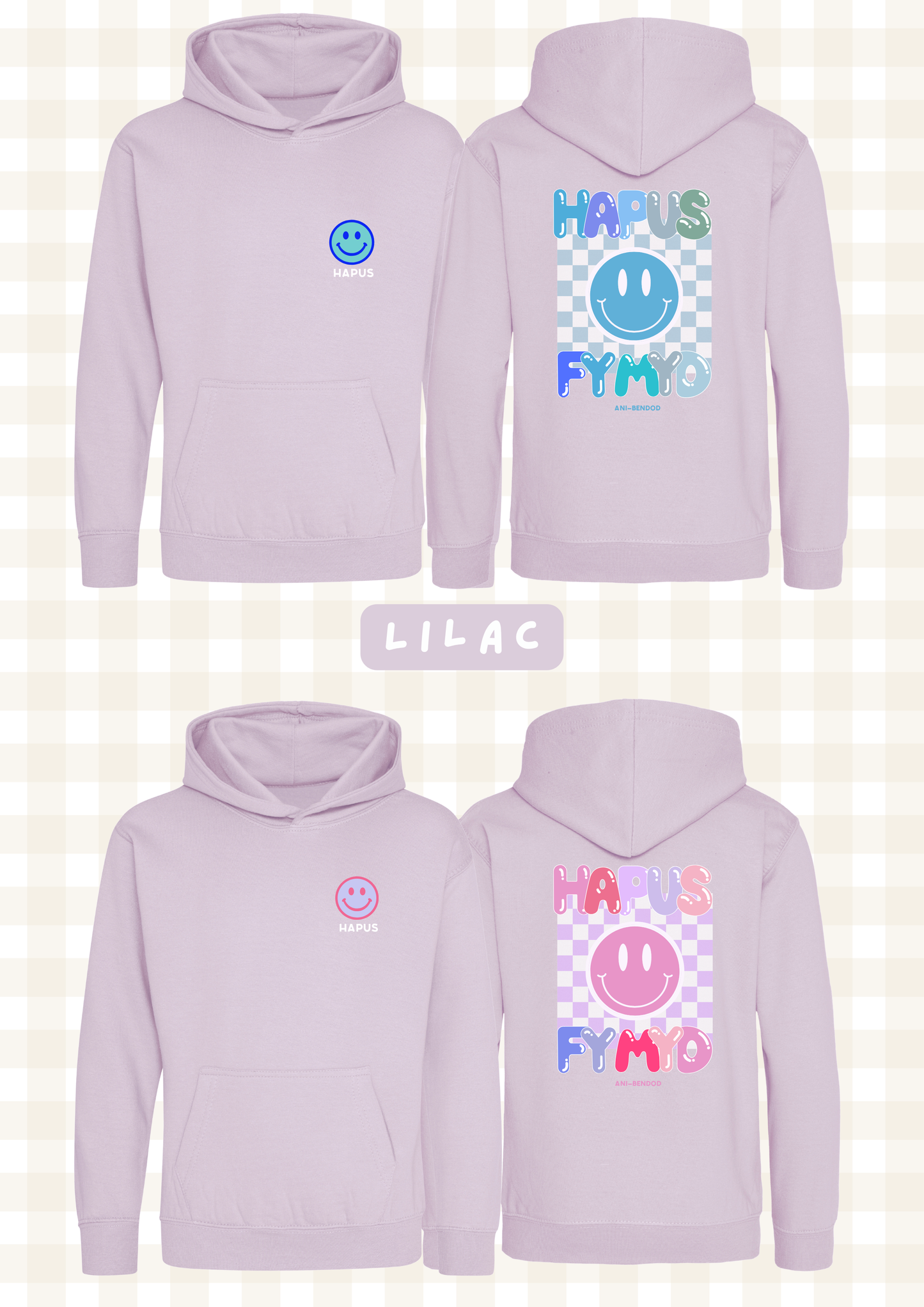 Hwdi Wyneb Hapus | Smiley Face Hoody