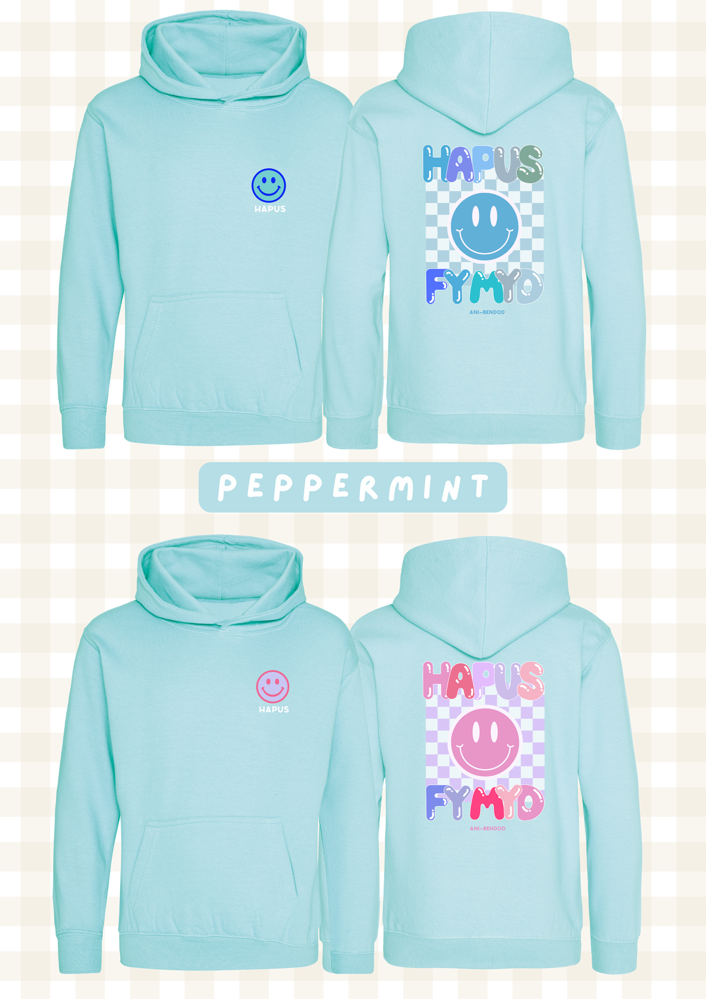 Hwdi Wyneb Hapus | Smiley Face Hoody