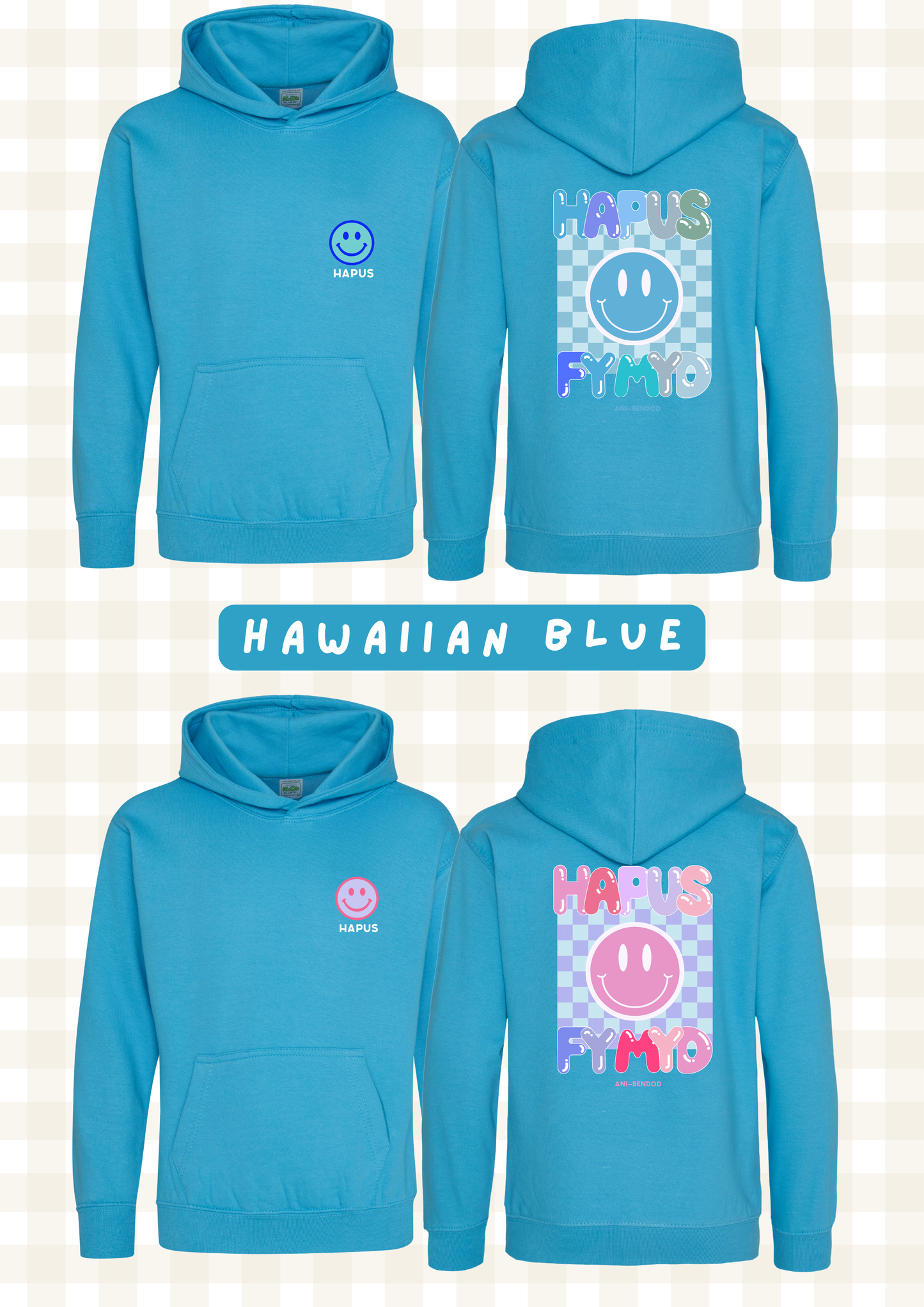 Hwdi Wyneb Hapus | Smiley Face Hoody