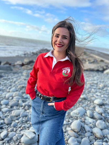 Crys rygbi Cymru- ani-bendod rugby shirt