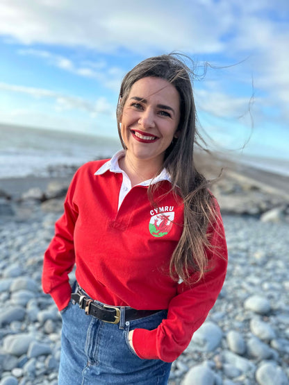 Crys rygbi Cymru- ani-bendod rugby shirt