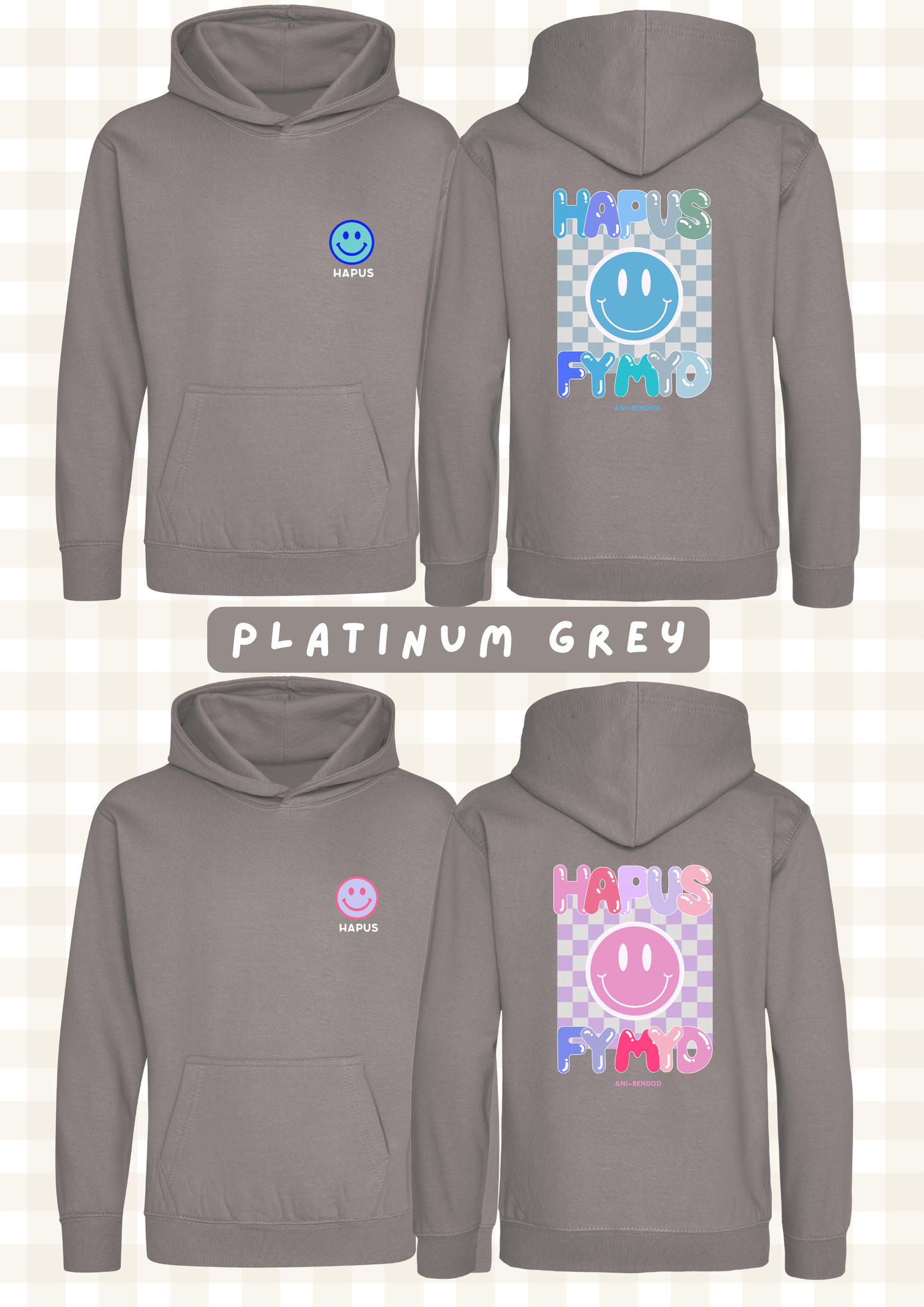 Hwdi Wyneb Hapus | Smiley Face Hoody