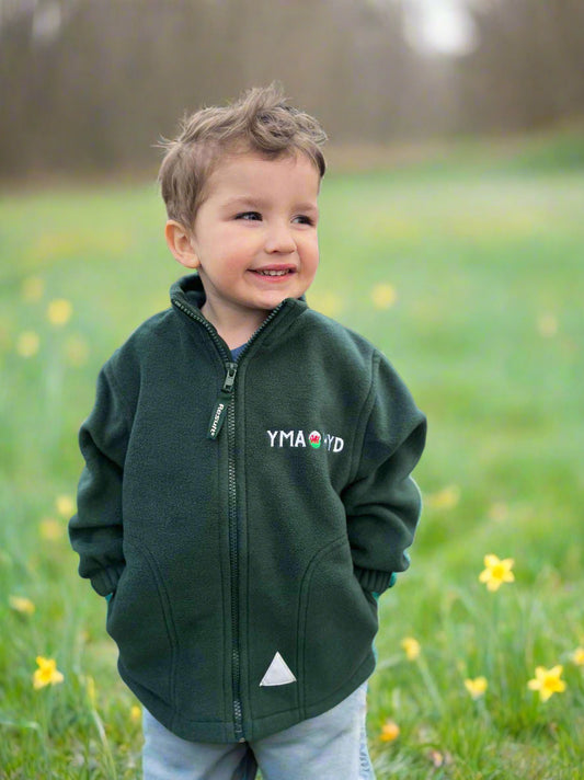 LEFTOVER STOCK - Full zip Fleece -Yma o hyd Plant 10-12 years