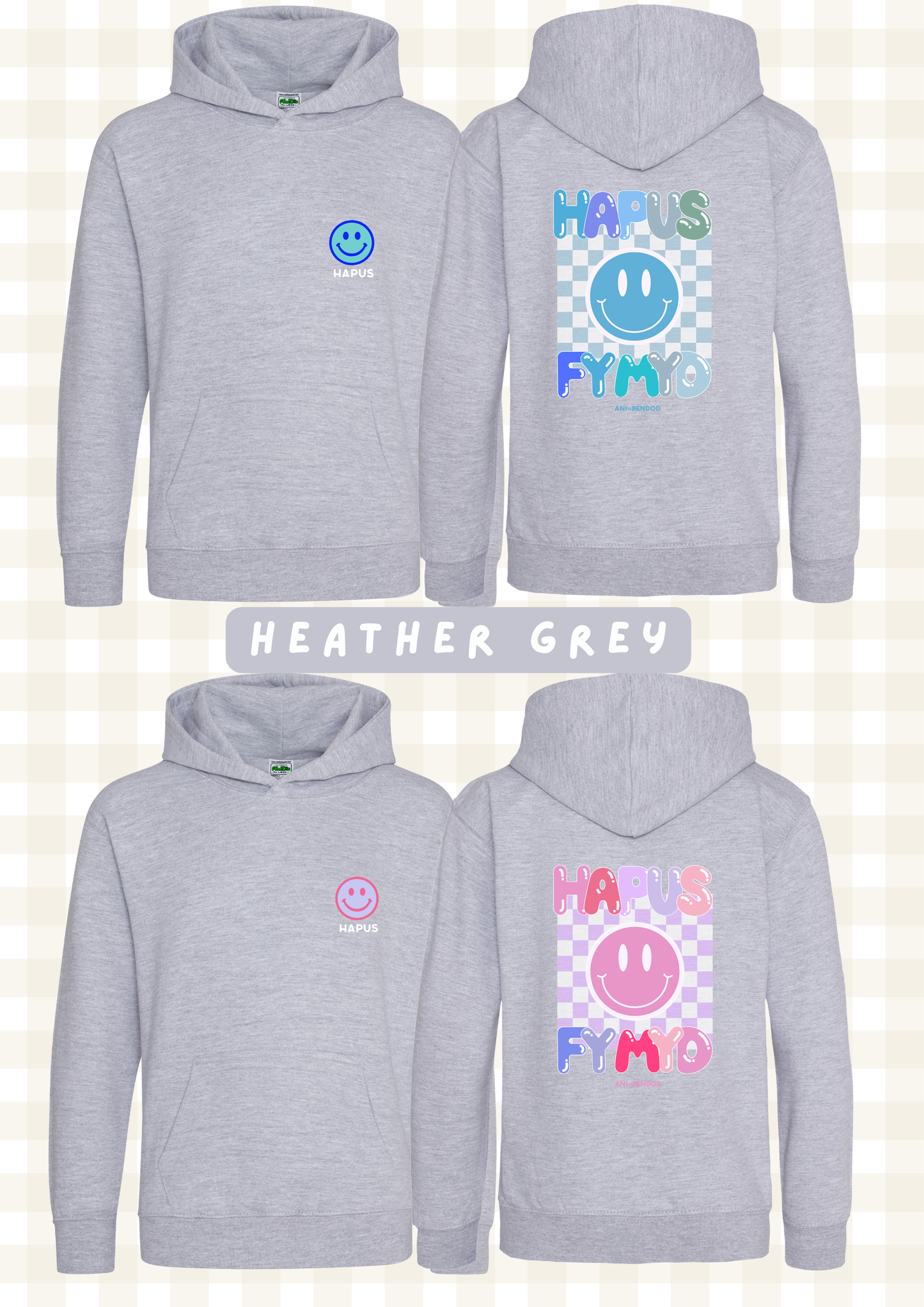 Hwdi Wyneb Hapus | Smiley Face Hoody