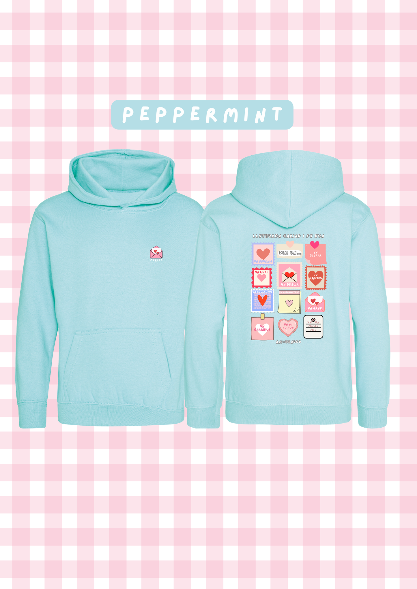 Hwdi Llythyron Cariad | Loveletters Hoody