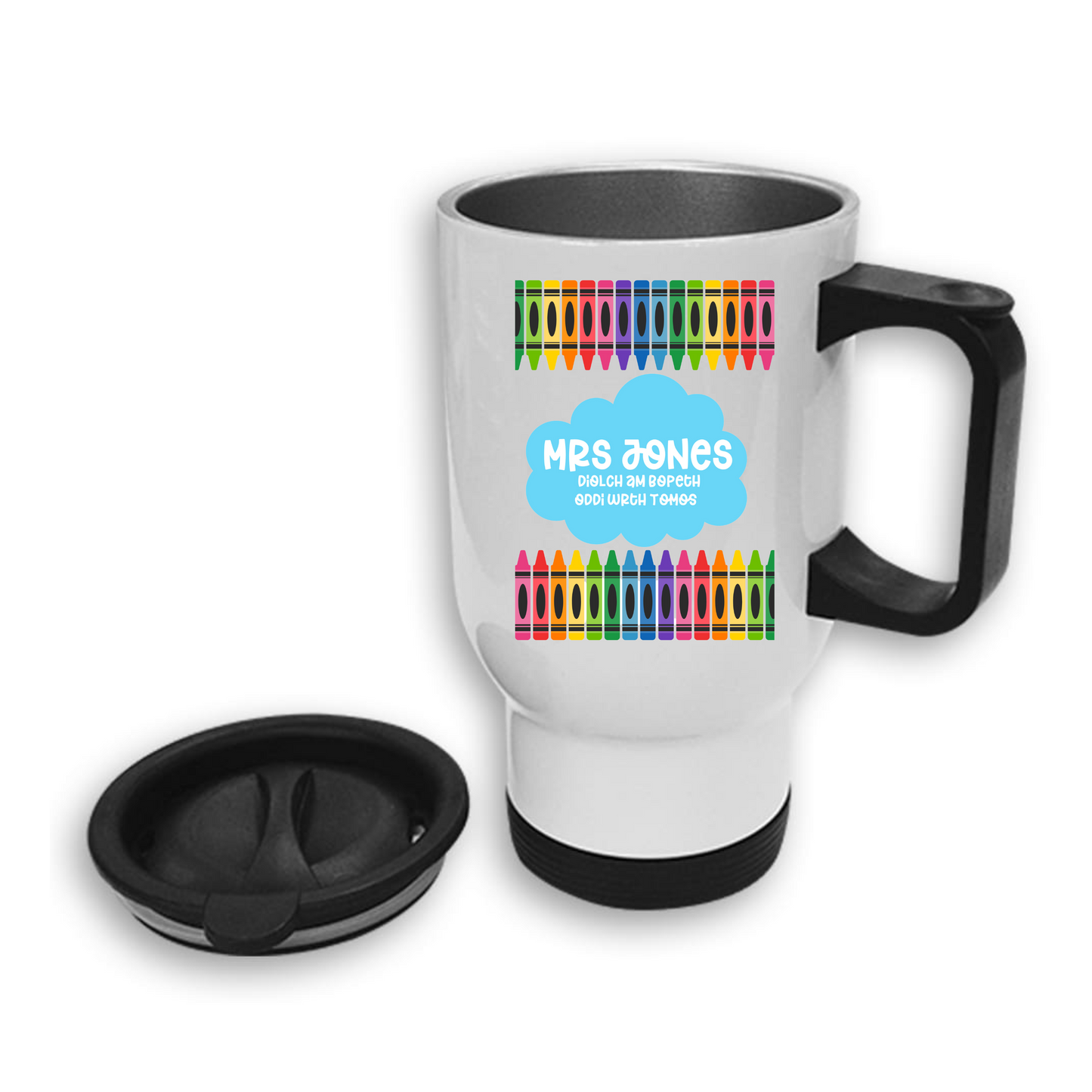 Mygs Teithio Diwedd Tymor Athro/Athrawon - End of Term Travel Mugs Teacher Gift