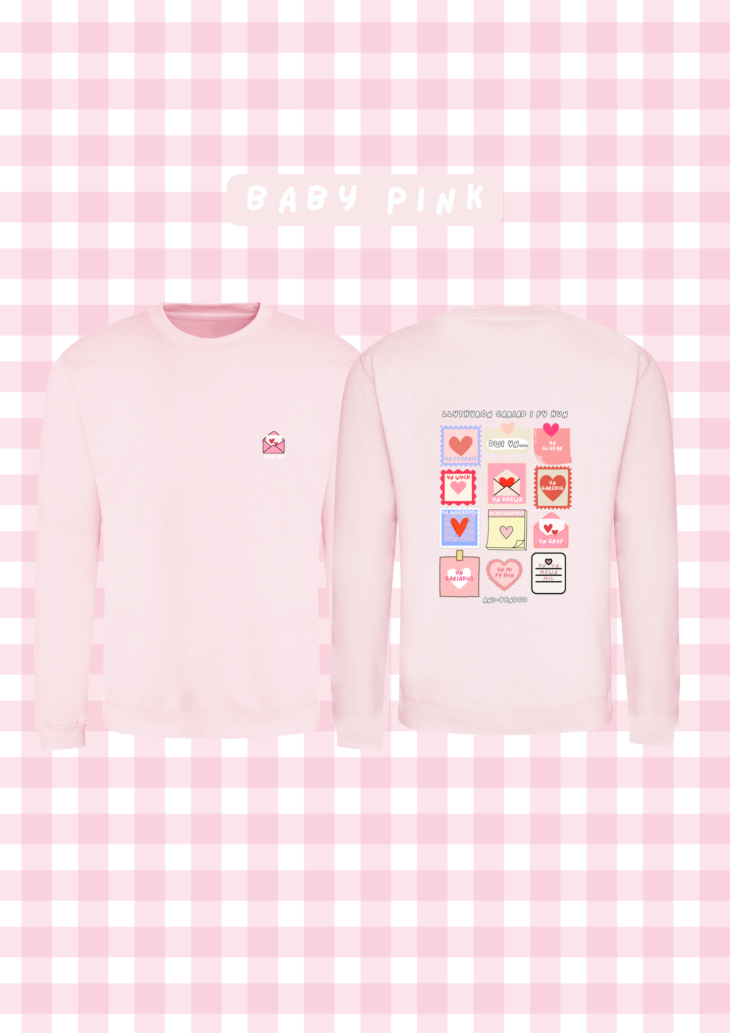 Siwmper Llythyron Cariad | Loveletters Sweatshirt