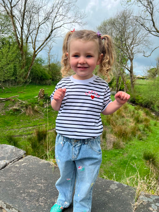 Crys t streipiog 'Cariad' | 'Cariad' stripey tee - plant ac oedolion