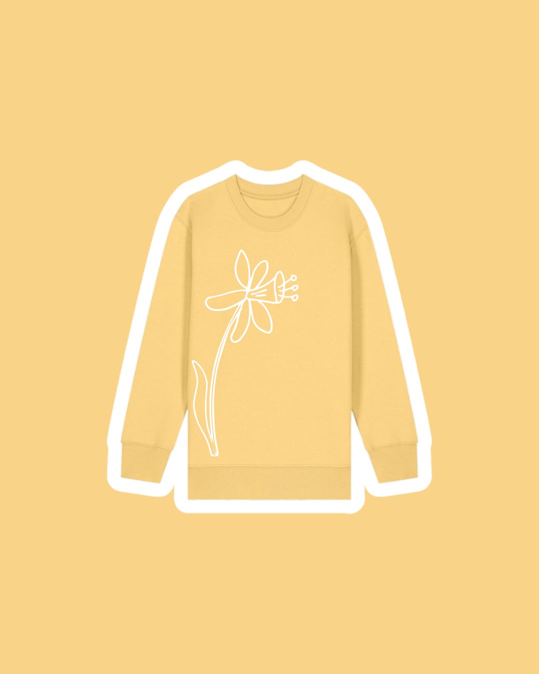 Siwmper Cenyn Pedr | Daffodil Sweatshirt