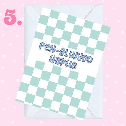 Cardiau Penblwydd Ani-bendod Birthday Cards