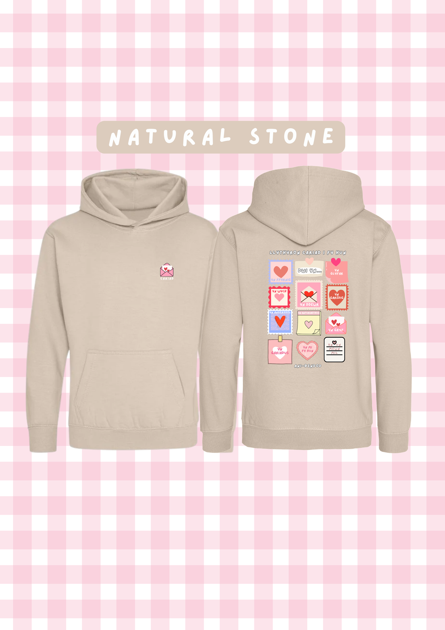 Hwdi Llythyron Cariad | Loveletters Hoody