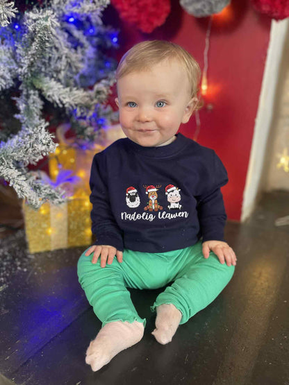 Siwmperi Nadolig Carw, Dafad, Buwch 2025 - Christmas jumpers Reindeer, Sheep, Cow