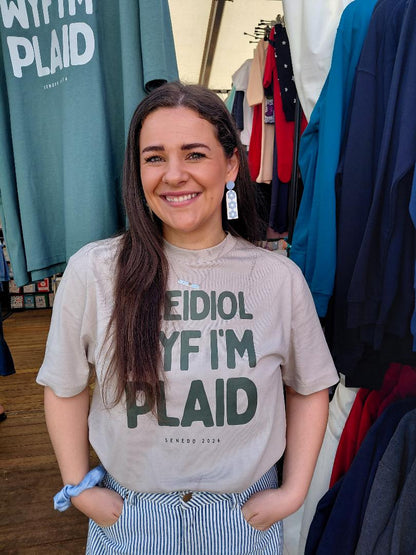 Pleidiol Wyf i'm Plaid crys t | Tee (plant ac oedolion-kids and adults)