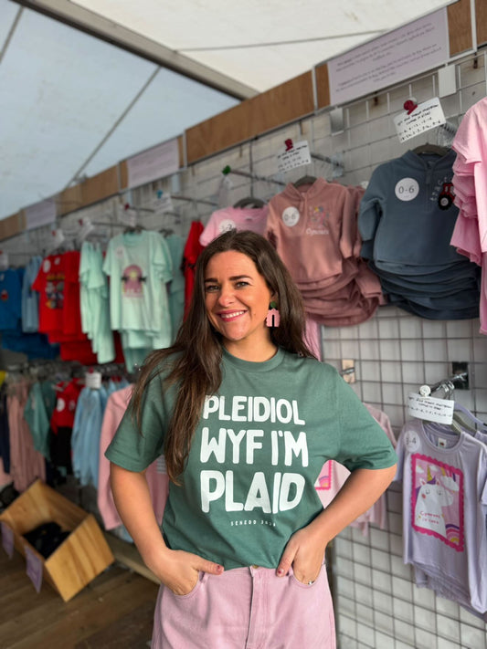 Pleidiol Wyf i'm Plaid crys t | Tee (plant ac oedolion-kids and adults)