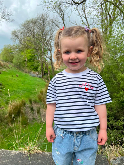 Crys t streipiog 'Cariad' | 'Cariad' stripey tee - plant ac oedolion