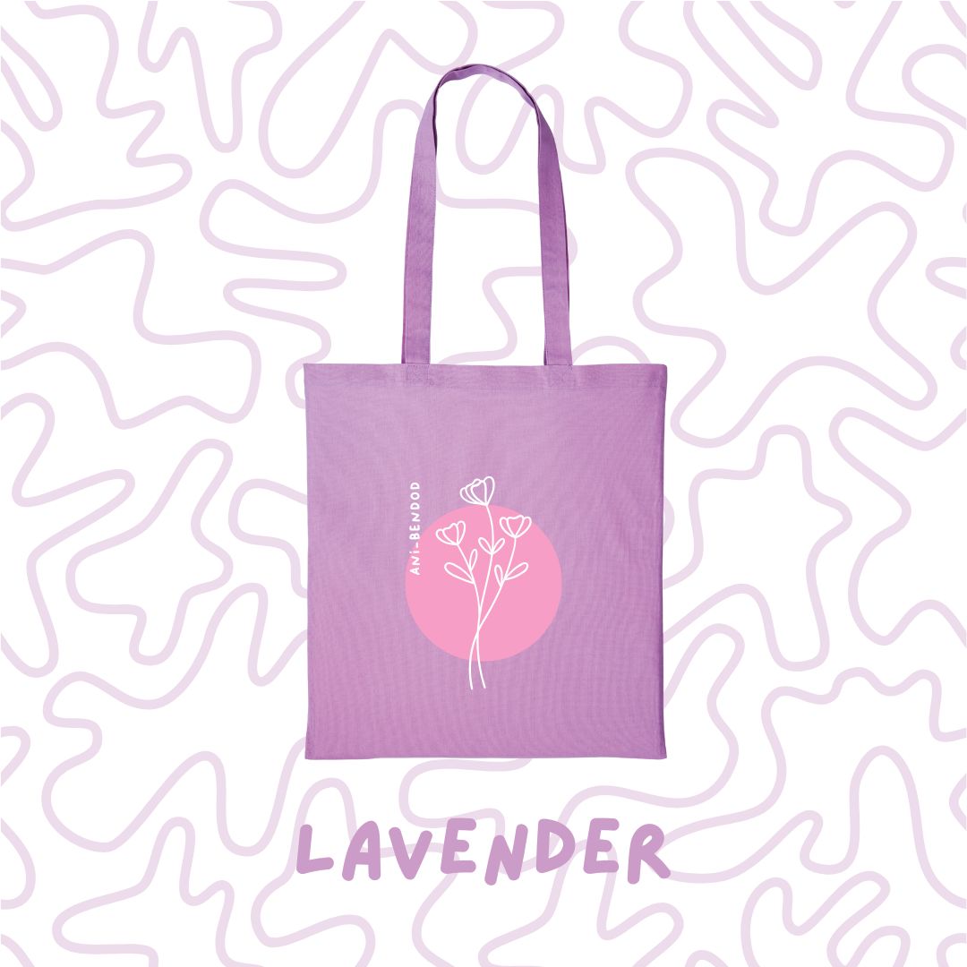 'Pink Flower' Ani-bendod Tote Bag