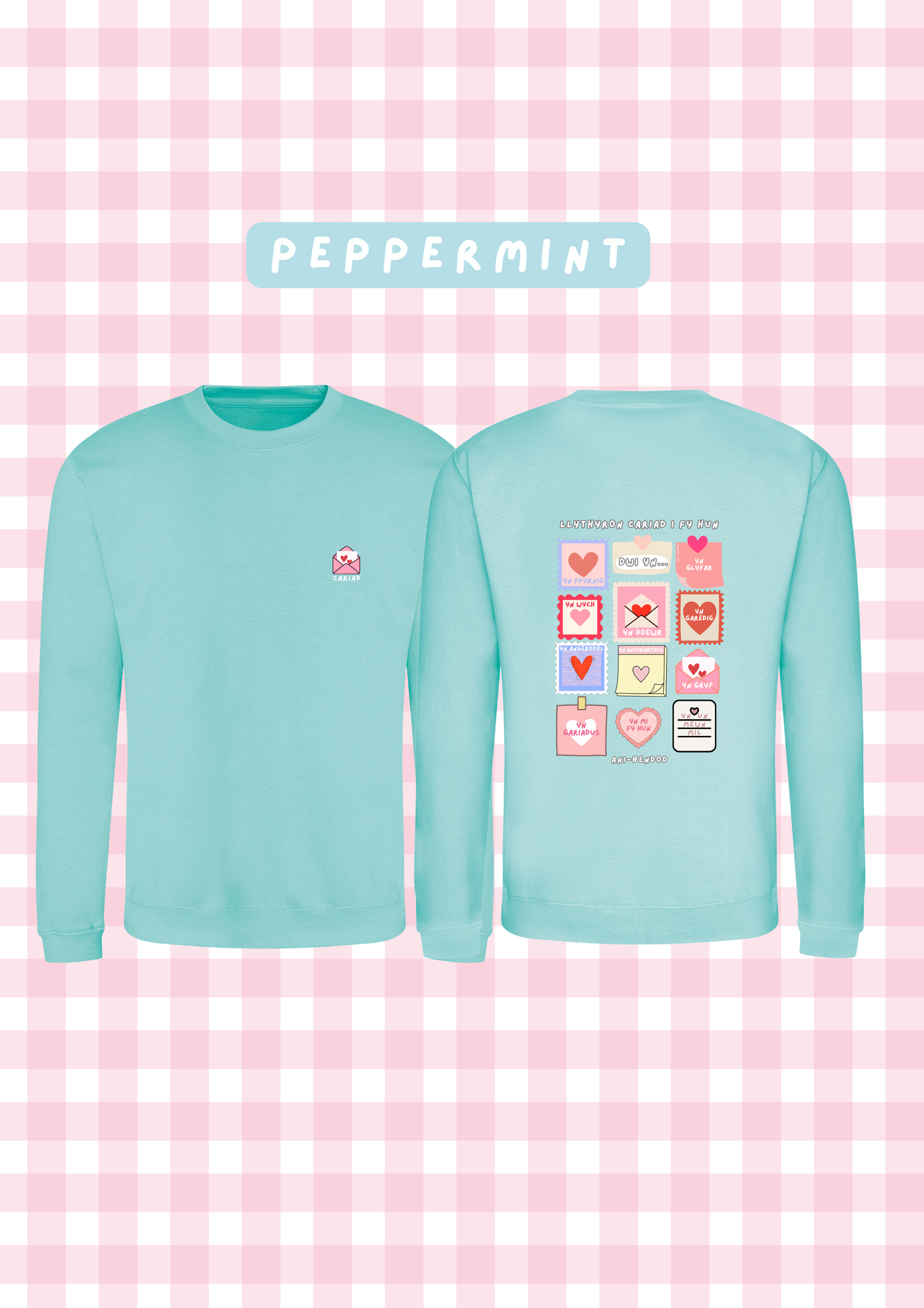 Siwmper Llythyron Cariad | Loveletters Sweatshirt