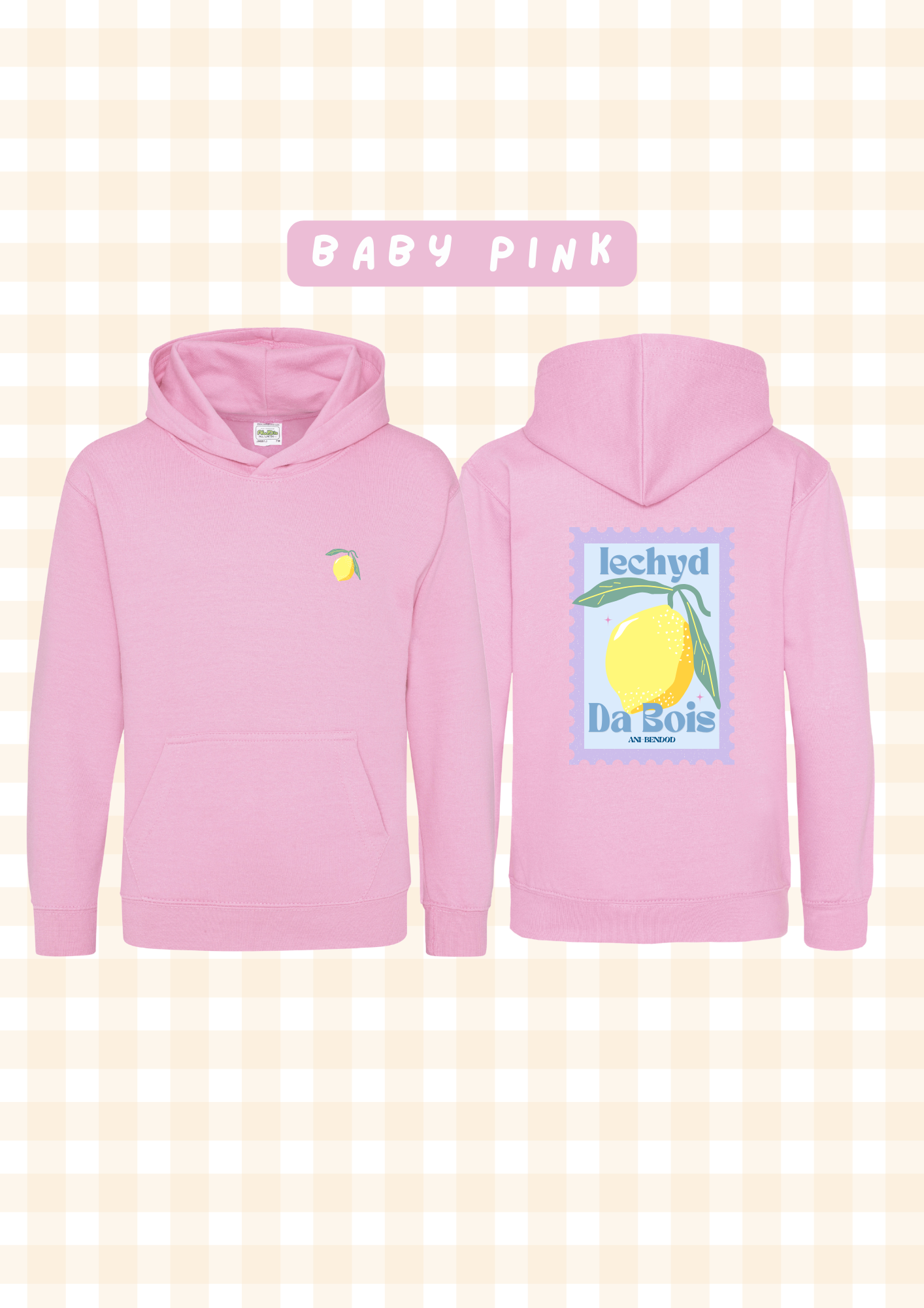 Hwdi Iechyd Da Lemwn | Iechyd Da Lemon Hoody