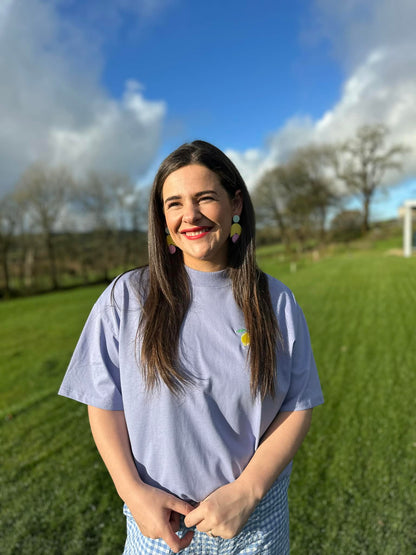 Crys T Lemwn Iechyd Da | Iechyd Da Lemon Oversized T-shirt