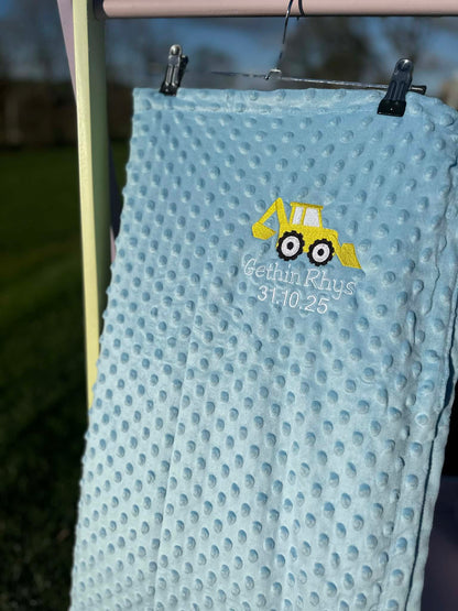 Blancedi babanod wedi personoli | Personalised baby blankets