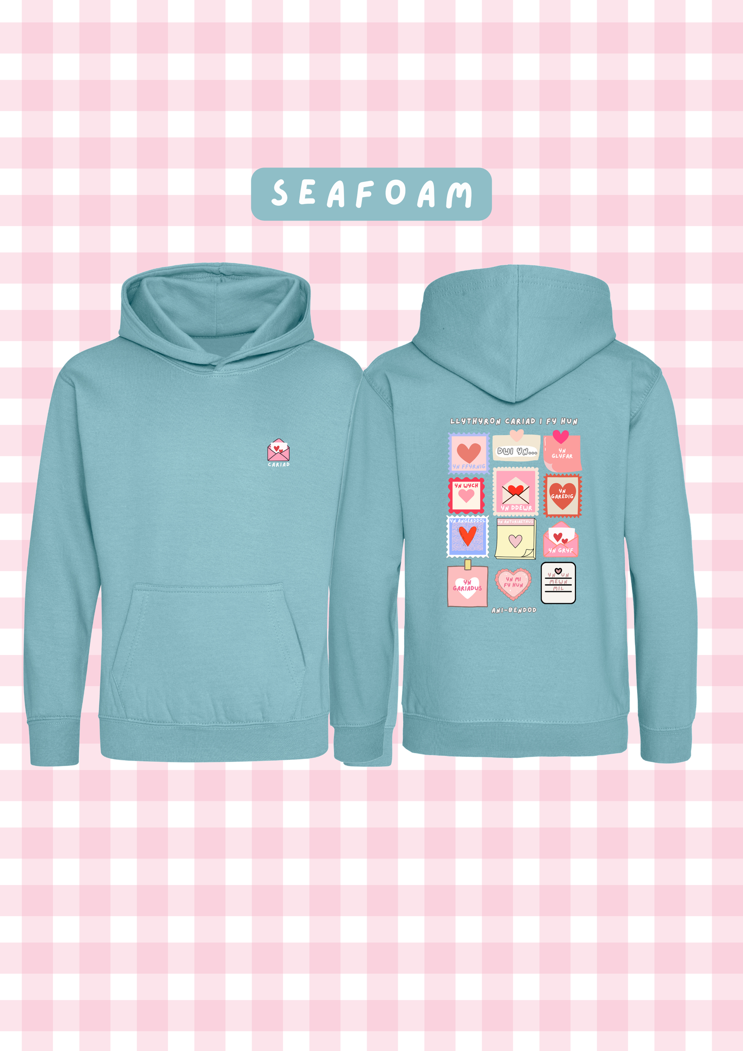 Hwdi Llythyron Cariad | Loveletters Hoody