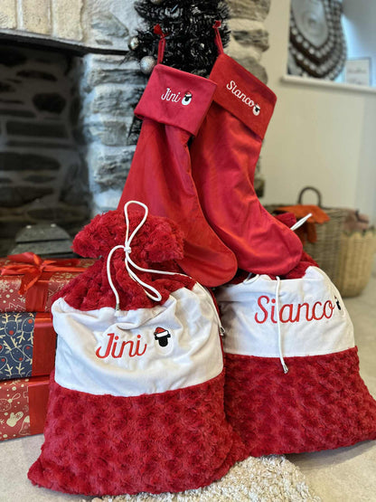 EMBROIDERY Sachau a Sanau Nadolig/Christmas Sacks and stockings