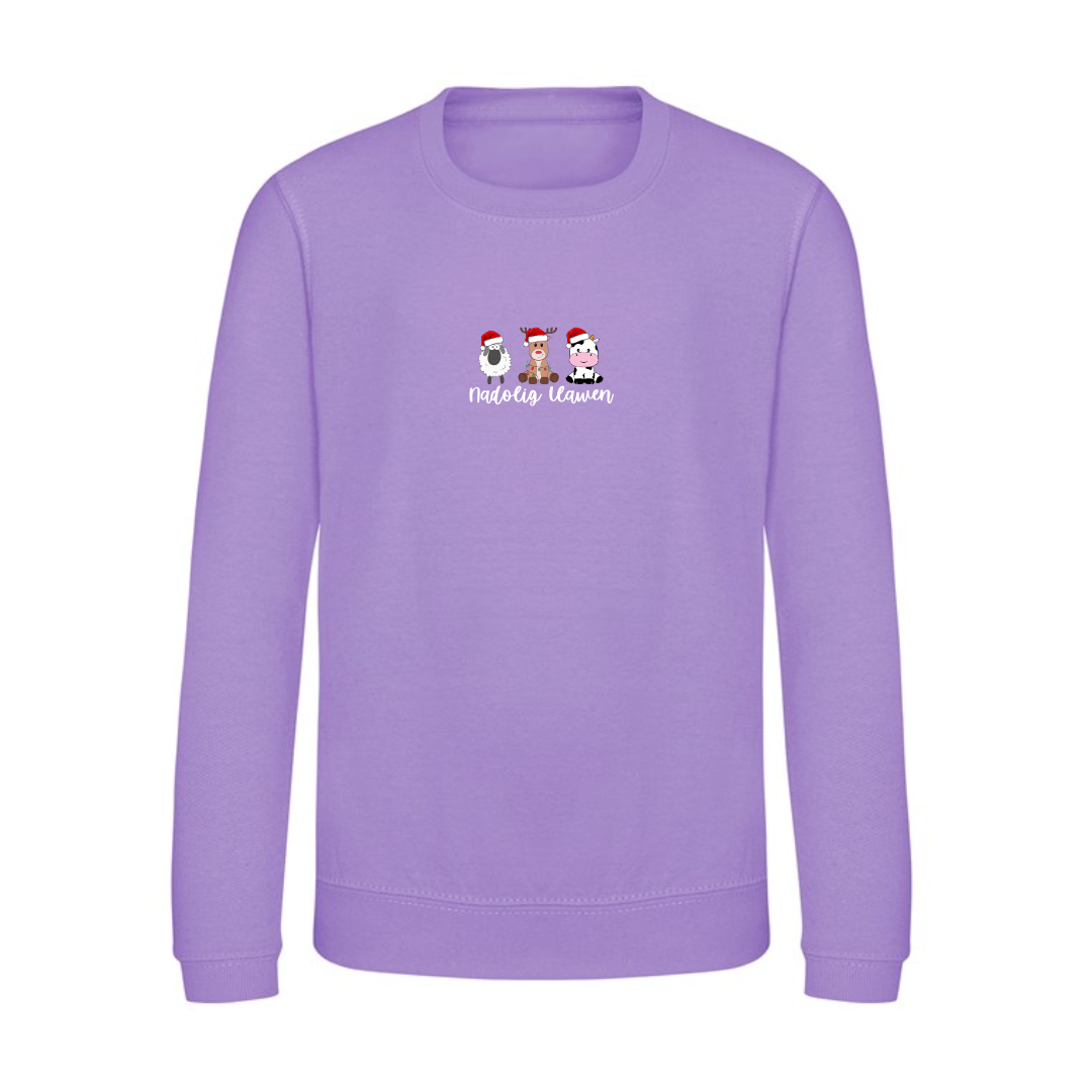 Siwmperi Nadolig Carw, Dafad, Buwch 2025 - Christmas jumpers Reindeer, Sheep, Cow