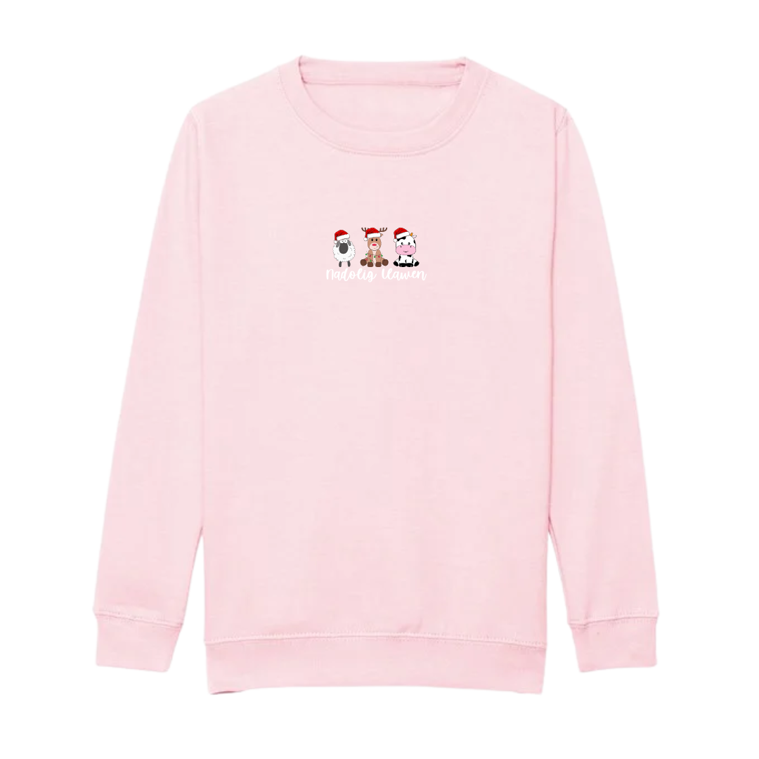 Siwmperi Nadolig Carw, Dafad, Buwch 2025 - Christmas jumpers Reindeer, Sheep, Cow