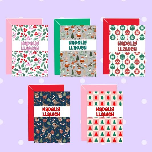Cardiau Nadolig ani-bendod Christmas Cards