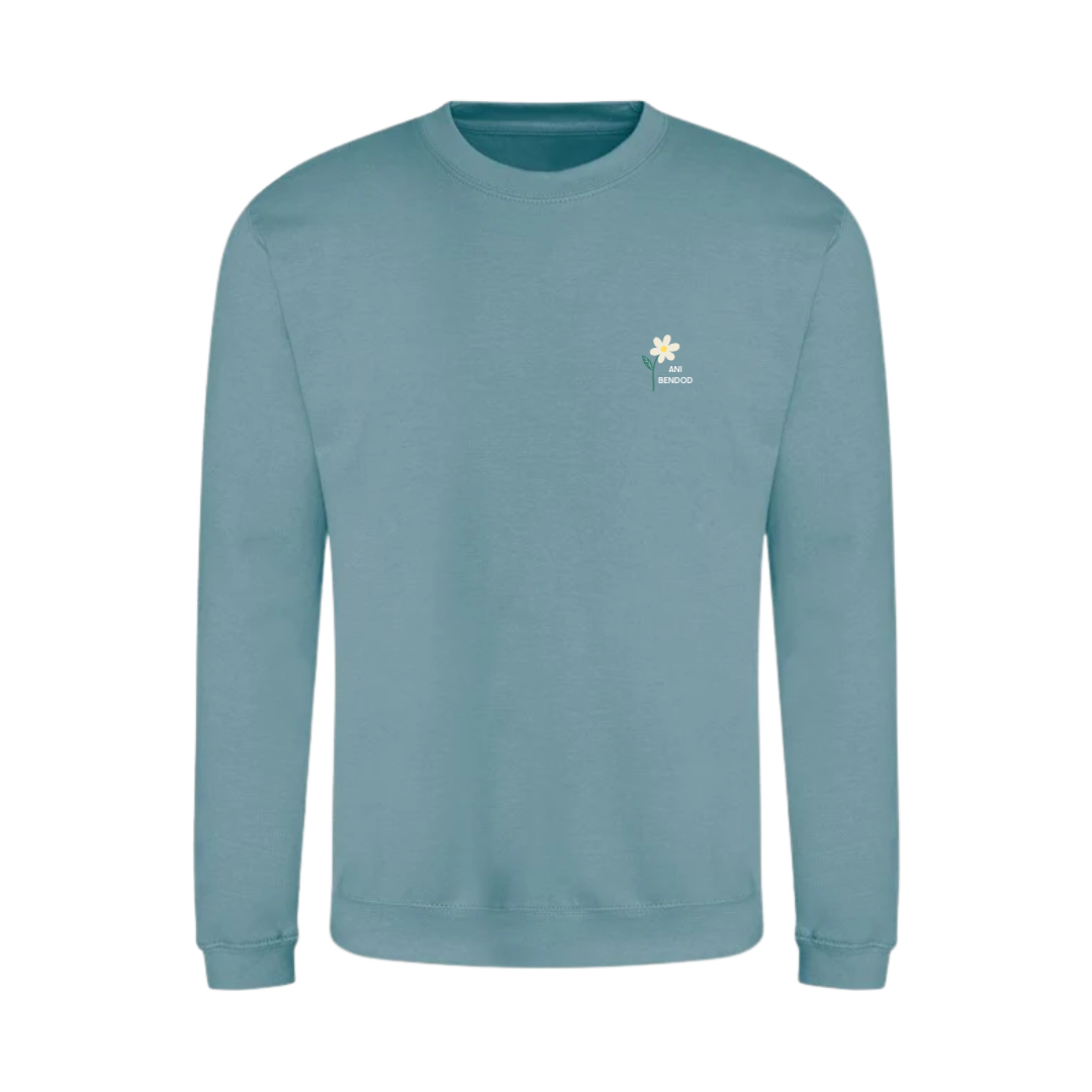 LEFTOVER STOCK- Siwmper Seafoam Llygad y dydd | Daisy Seafoam sweatshirt