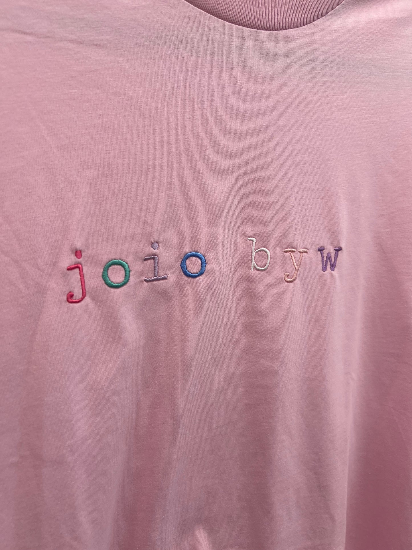 SALE / ONE OFF Crys T JOIO BYW Tee Pinc