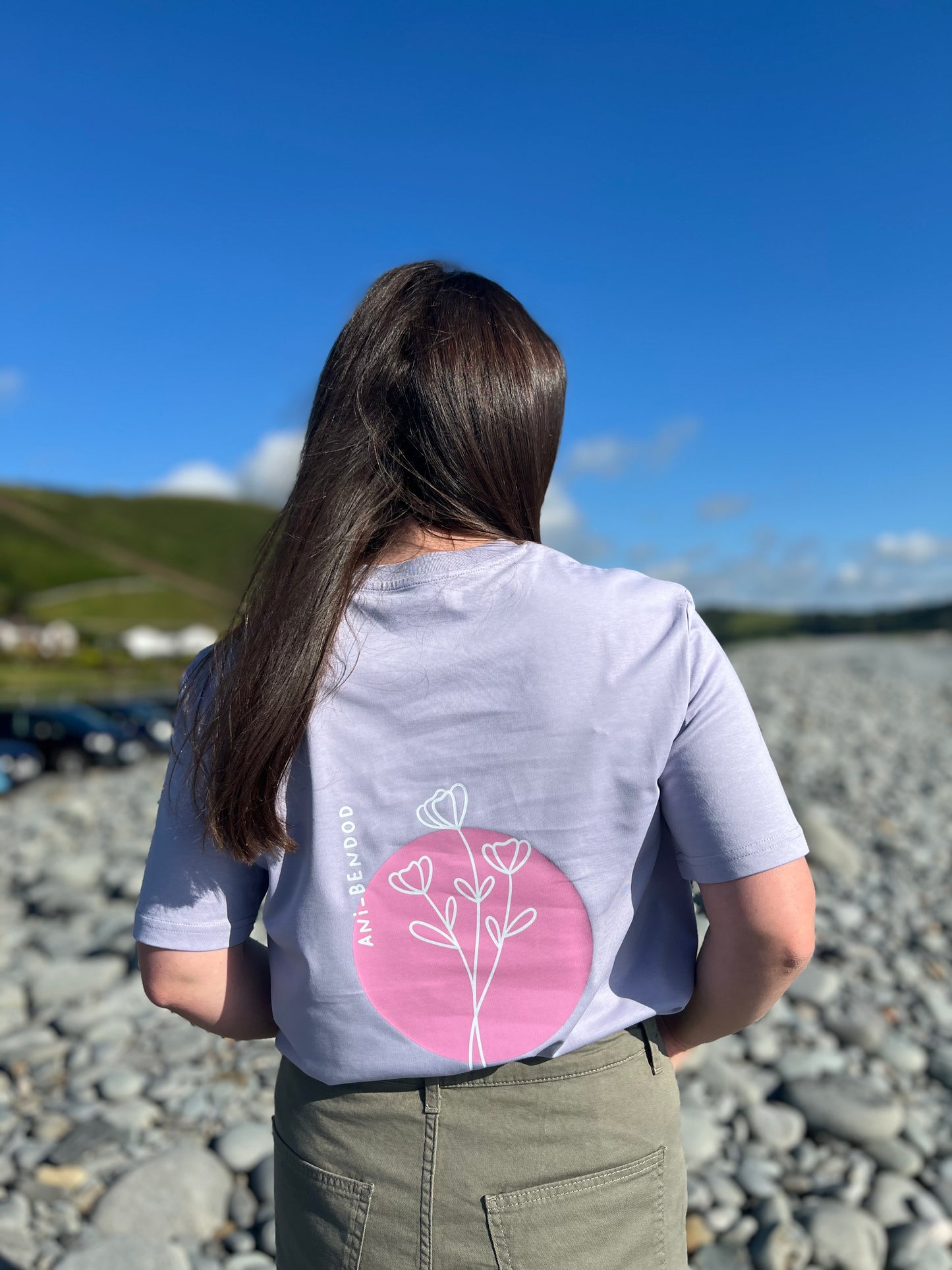 Crys T Ani-bendod Pink Flower Tee