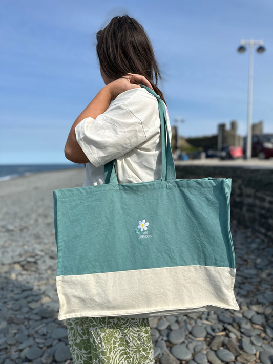 Bag Canfas Llygad y Dydd | Daisy Canvas Bag